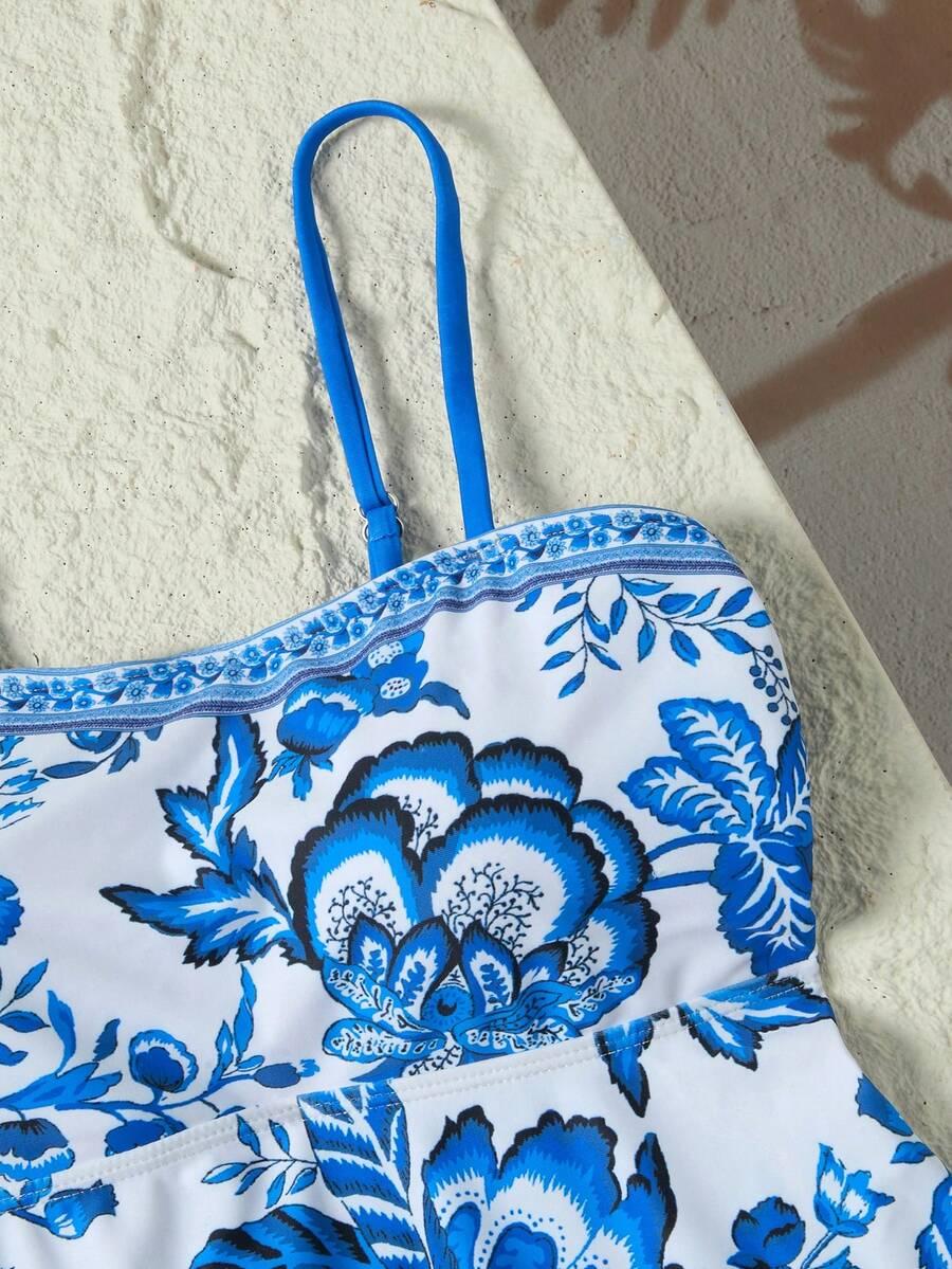 SWIM LUSHOIRE DWUCZĘŚCIOWY STRÓJ KĄPIELOWY WZÓR KWIATY S09__M