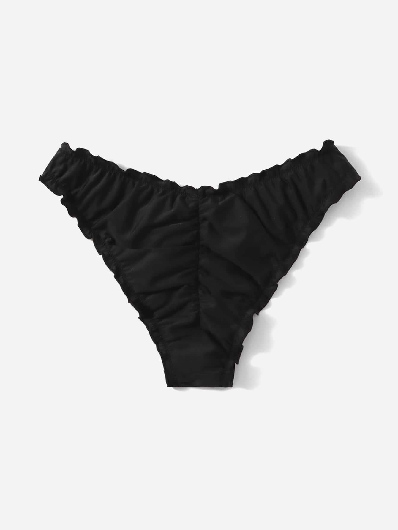 SHEIN CZARNY DÓŁ OD BIKINI S09__XS