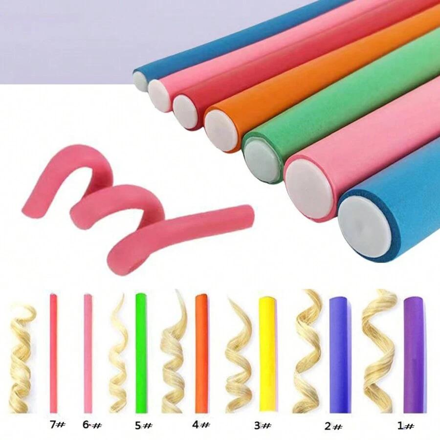 SHEIN RÓŻOWE WAŁKI DO WŁOSÓW 10-PACK S07__1,8CM
