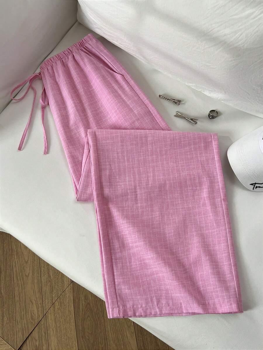 SHEIN RÓŻOWE SPODNIE CASUAL S06__M