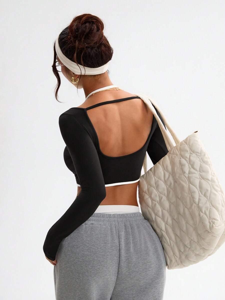 SHEIN TOP DŁUGI RĘKAW S06__L