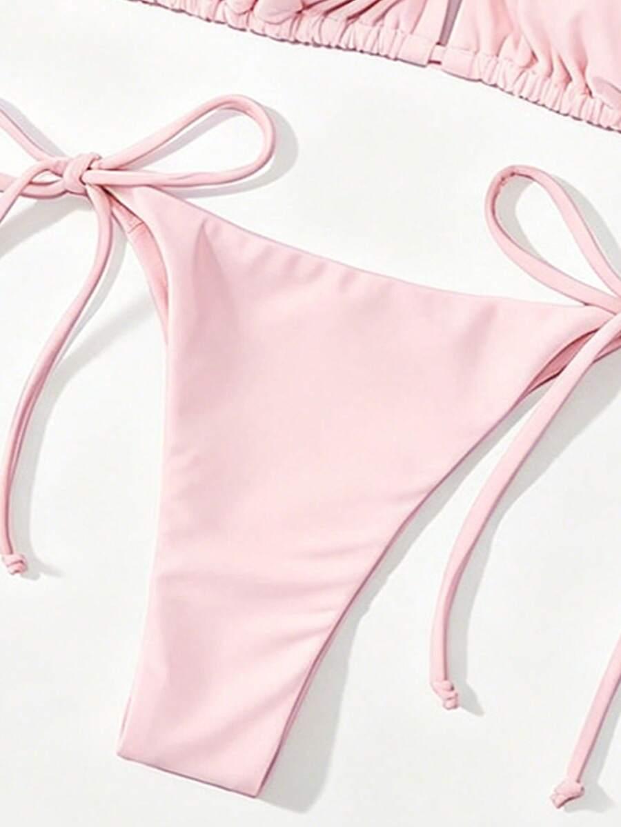 SWIM BASICS RÓŻOWY DWUCZĘŚCIOWY STRÓJ KĄPIELOWY S09__XS