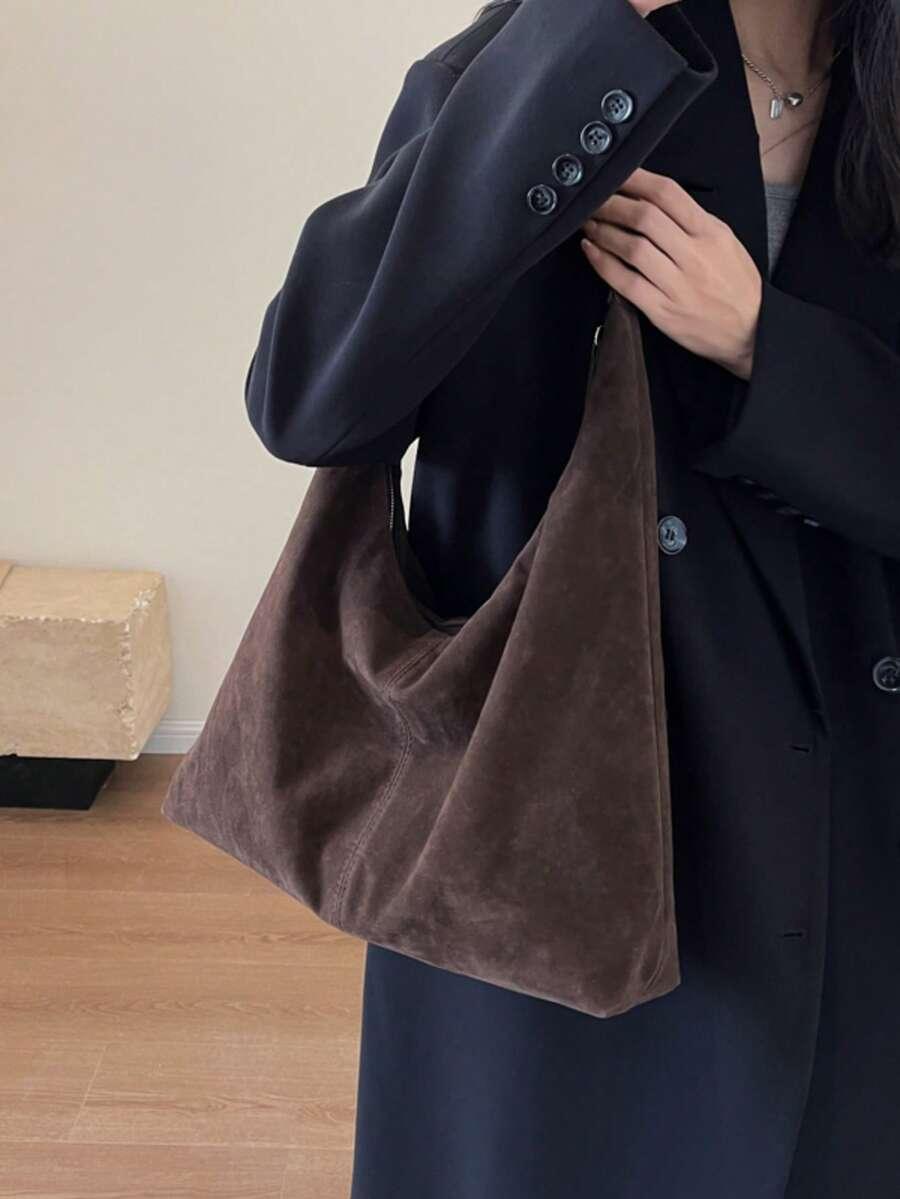 SHEIN BRĄZOWA TOREBKA NA RAMIĘ S07__39X37X10