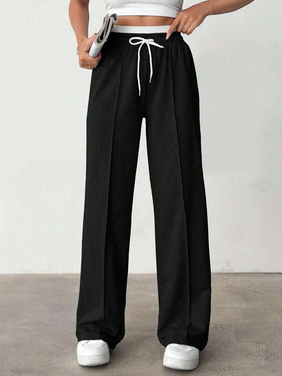 SHEIN CZARNE SPODNIE CASUAL