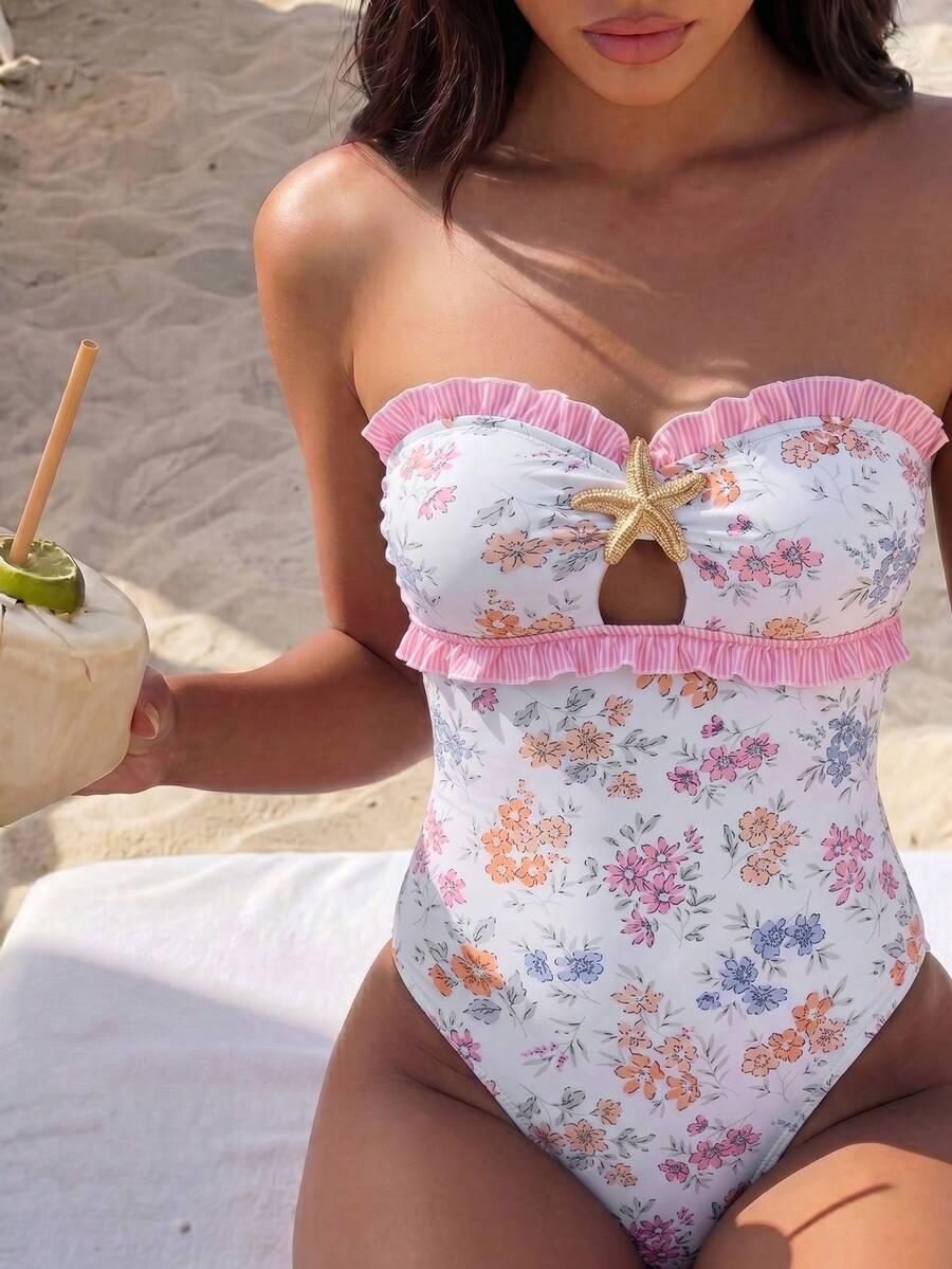 BONVOYETTE JEDNOCZĘŚCIOWY STRÓJ KĄPIELOWY PRINT S09__XL