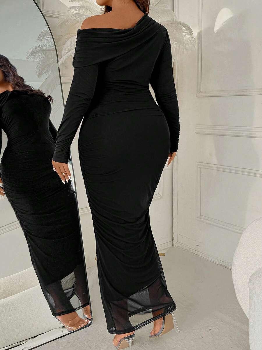 FEMMEVERSE CZARNA MAXI SUKIENKA S06__52