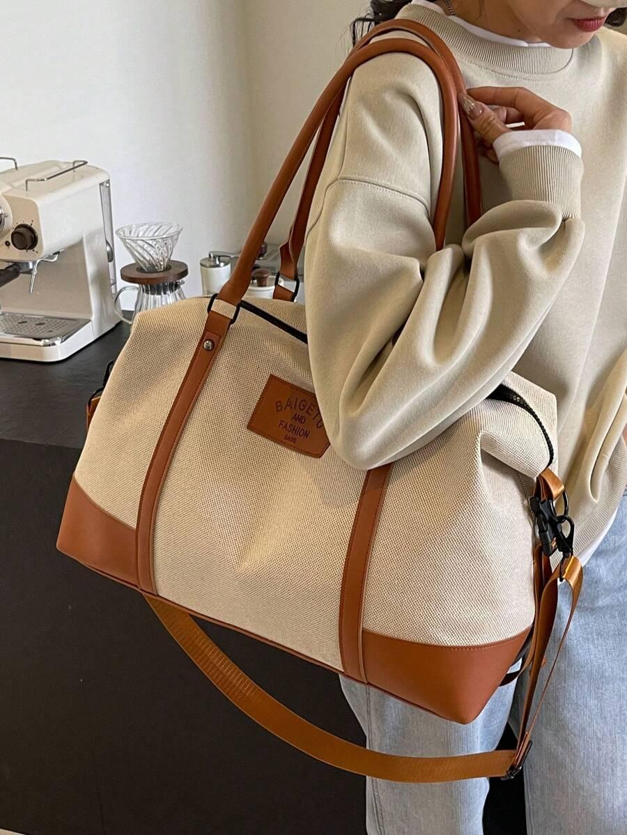 SHEIN TORBA PODRÓŻNA KONTRAST S07__44X17X28CM