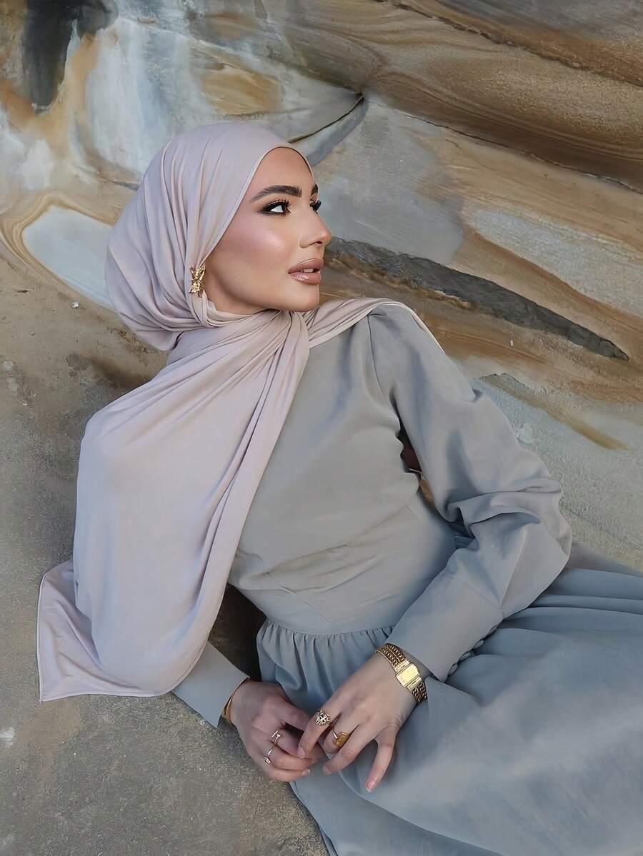 SHEIN SZARA CHUSTA HIDŻAB S07