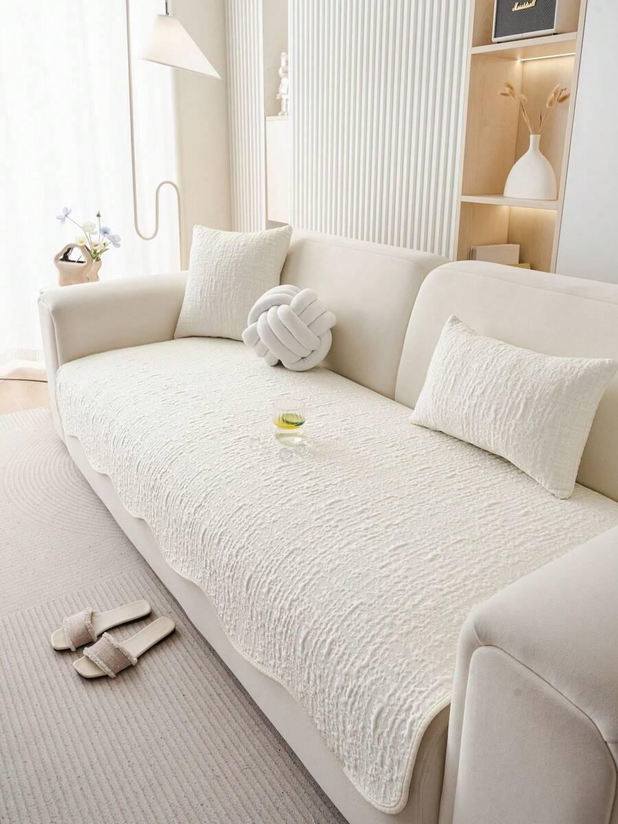 SHEIN KREMOWA NARZUTA NA KANAPĘ S07__90X210