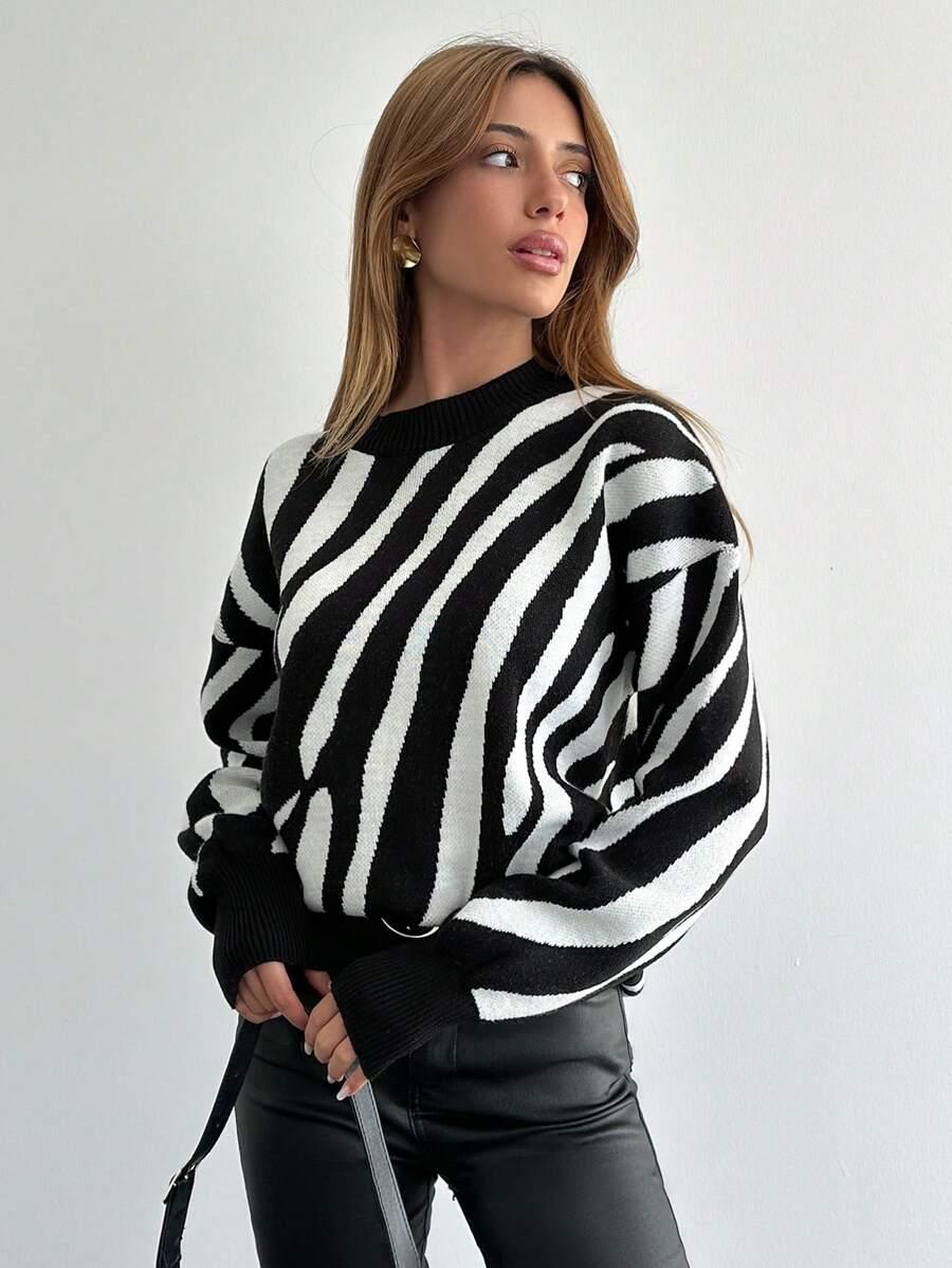 SHEIN SWETER ANIMAL PRINT S06__M