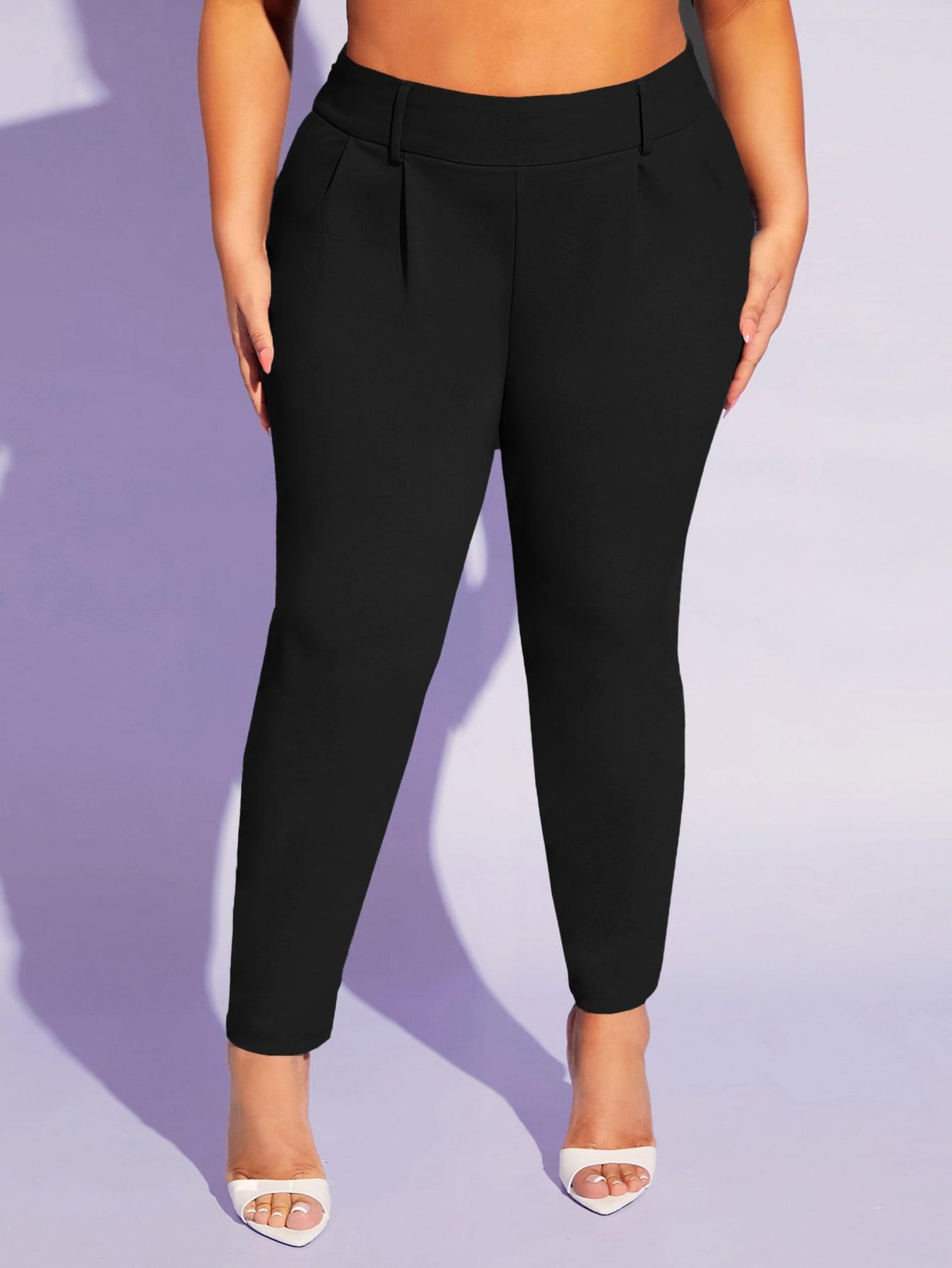 SHEIN CZARNE SPODNIE CASUAL S06__52