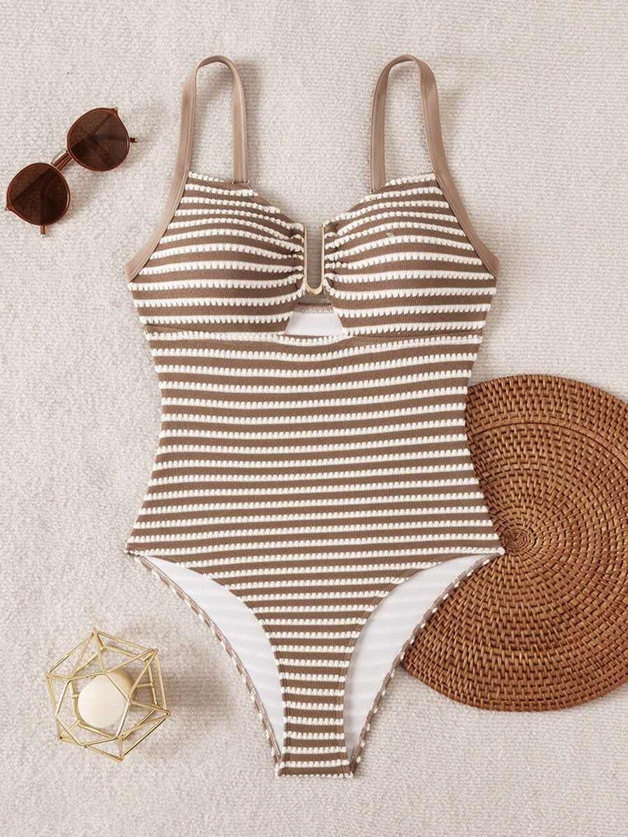 SWIM VCAY JEDNOCZĘŚCIOWY STRÓJ KĄPIELOWY WZÓR PASKI S09__XS