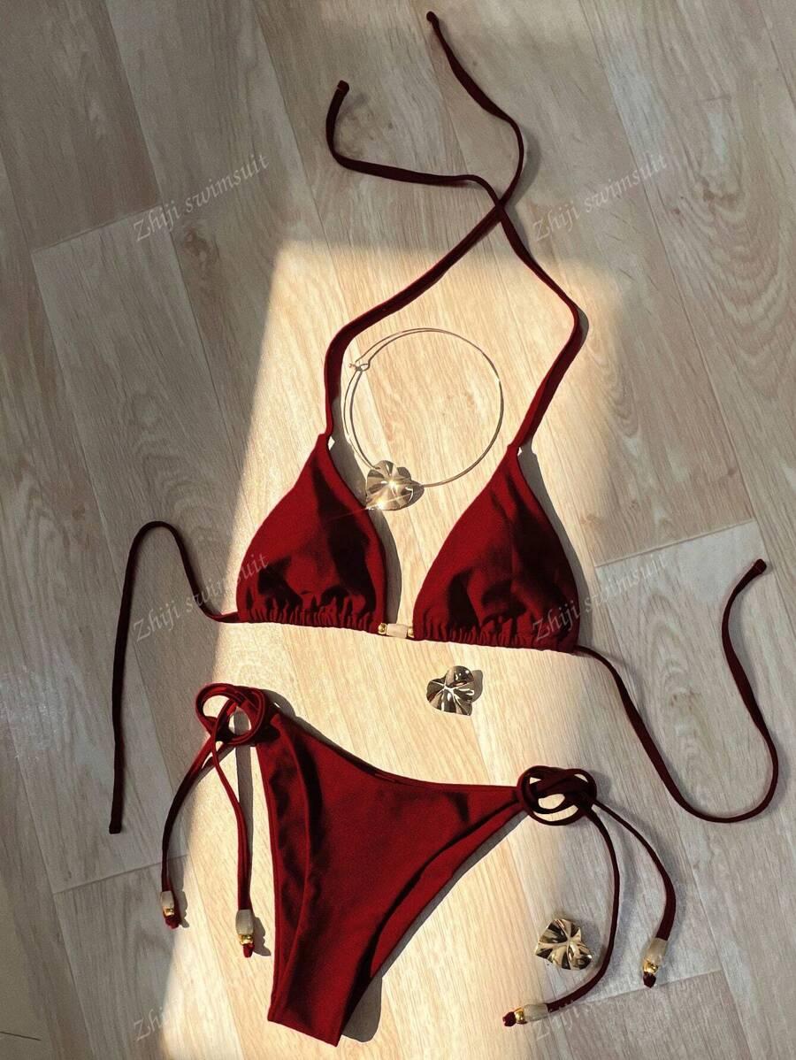 SHEIN DWUCZĘŚCIOWY STRÓJ KĄPIELOWY S09__S