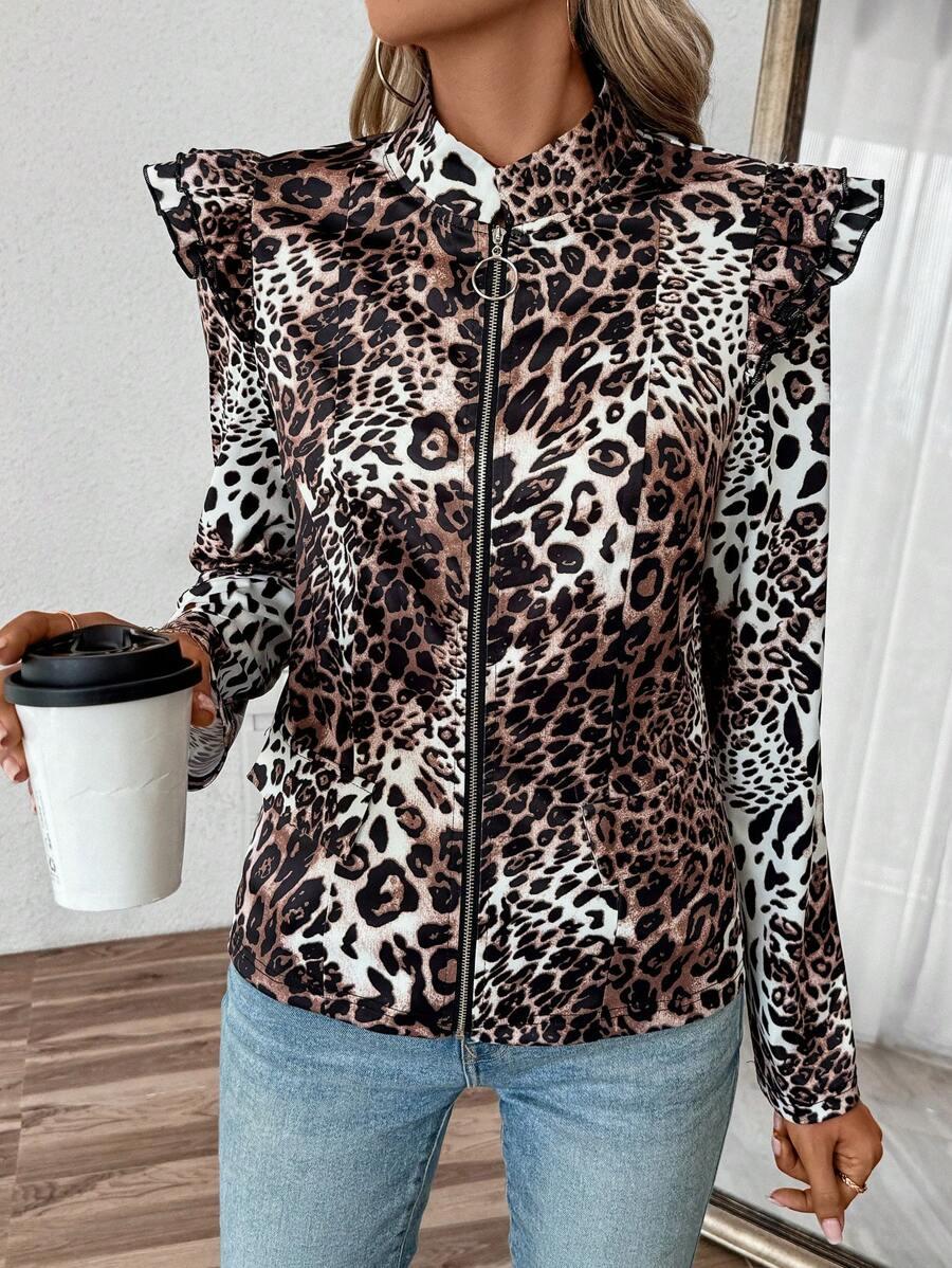 SHEIN KURTKA ANIMAL PRINT S06__M