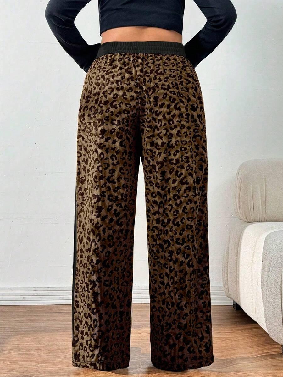 SHEIN SPODNIE ANIMAL PRINT S09__48
