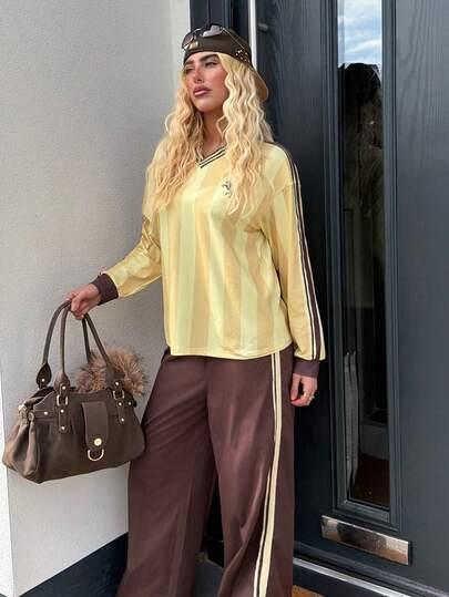SHEIN KOMPLET BLUZKA SPODNIE S06__M