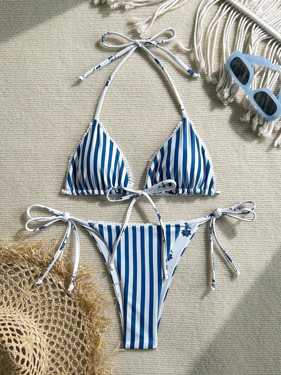 SHEIN STRÓJ KĄPIELOWY DWUCZĘŚCIOWY S09__M