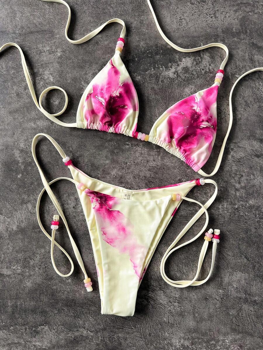 SHEIN DWUCZĘŚCIOWY STRÓJ KĄPIELOWY S09__L