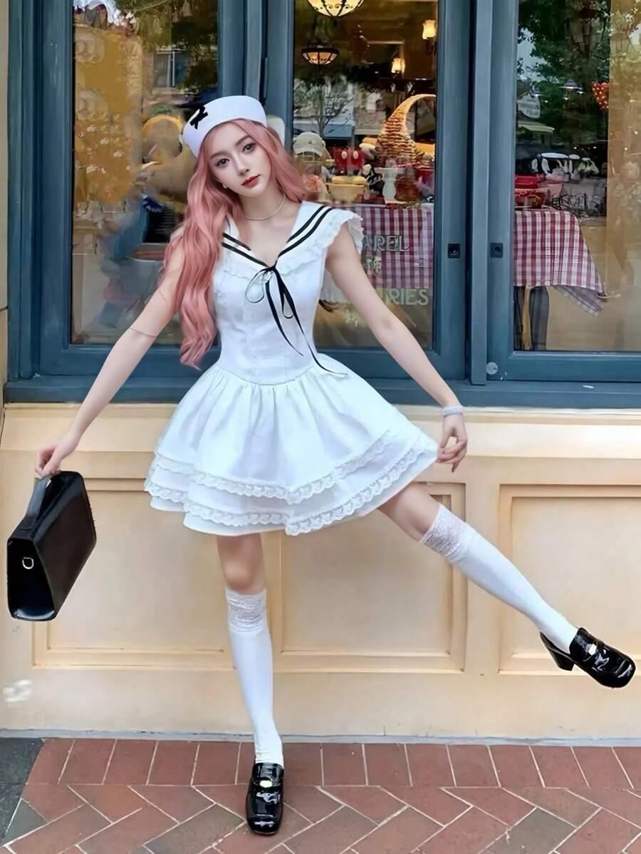 SHEIN BIAŁA MINI SUKIENKA S06__S