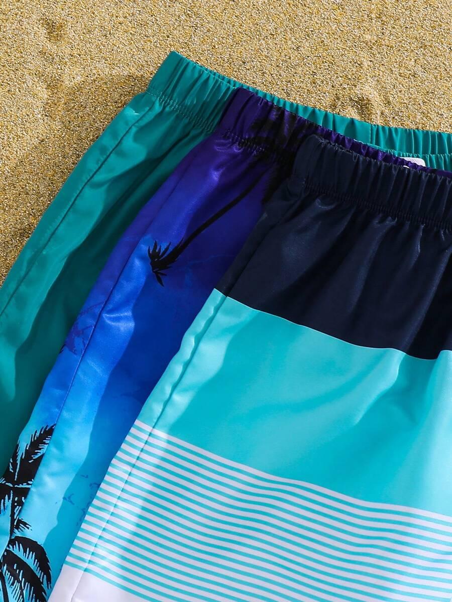 SHEIN SPODENKI PLAŻOWE WZÓR 3-PACK S09__164/170