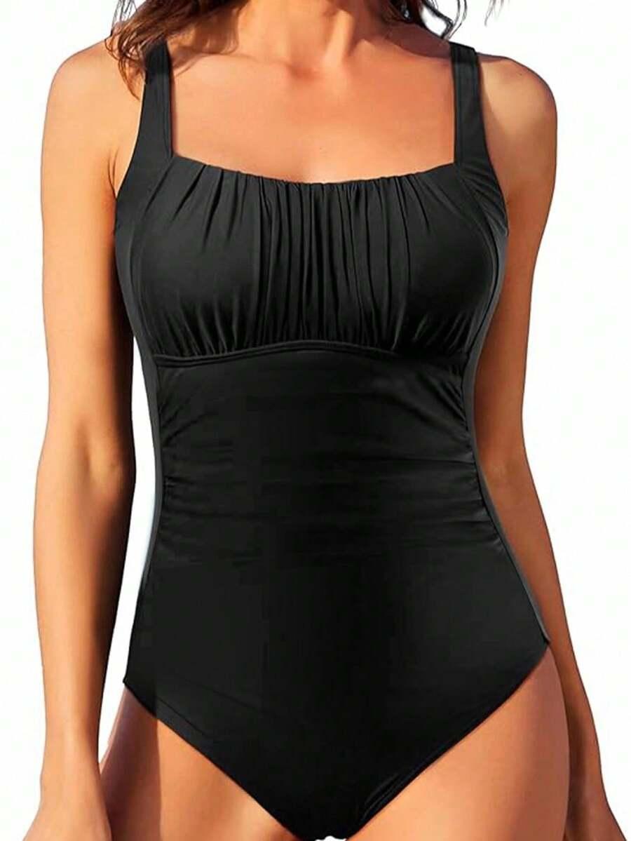 SWIM LUSHOIRE CZARNY JEDNOCZĘŚCIOWY STRÓJ KĄPIELOWY S09__L