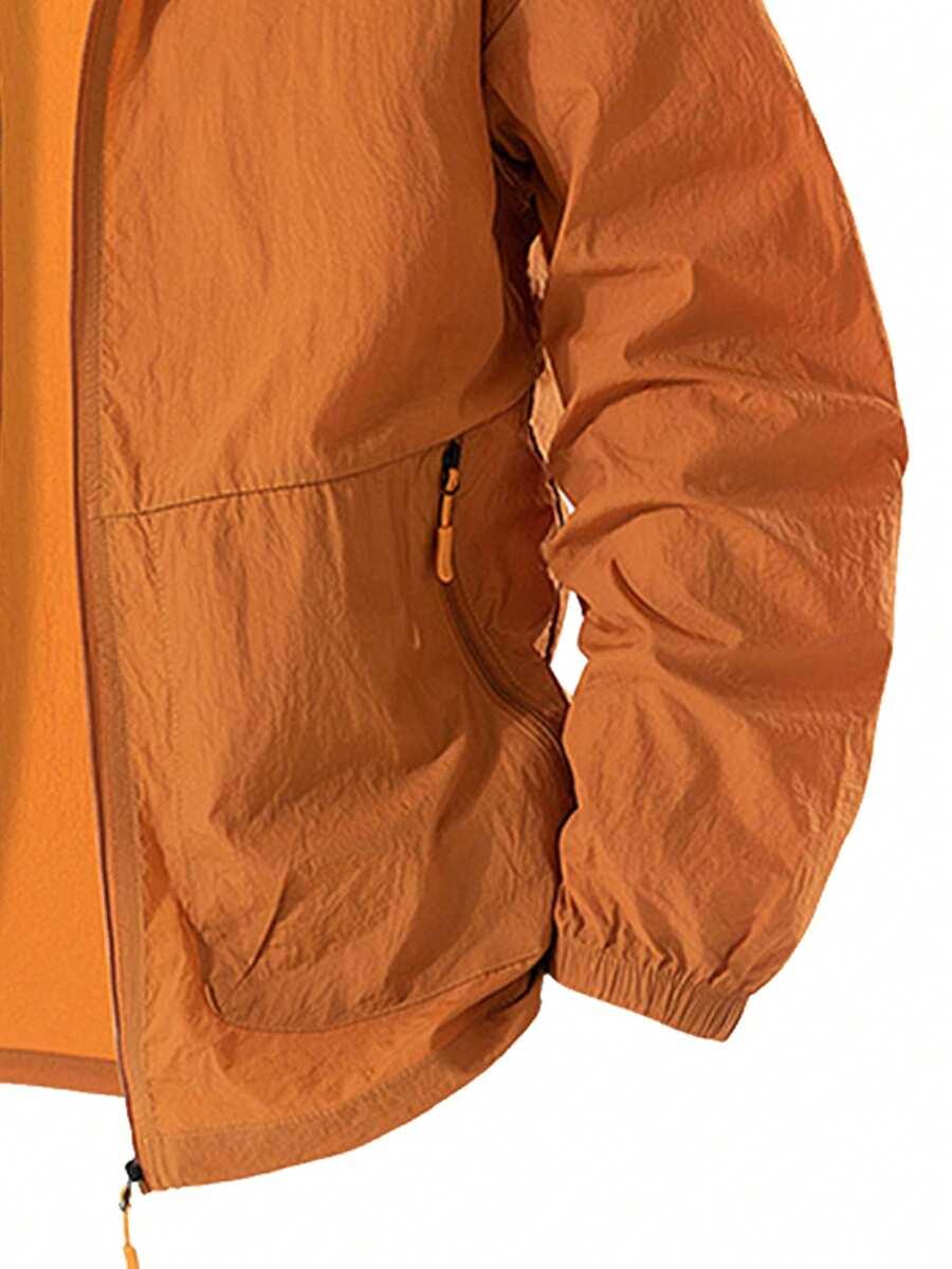 SHEIN POMARAŃCZOWA KURTKA ZAMEK W01__S