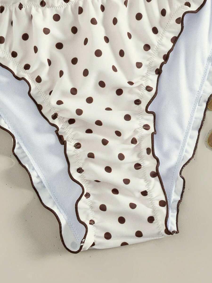 SHEIN DWUCZĘŚCIOWY STRÓJ KĄPIELOWY GROCHY S09__S