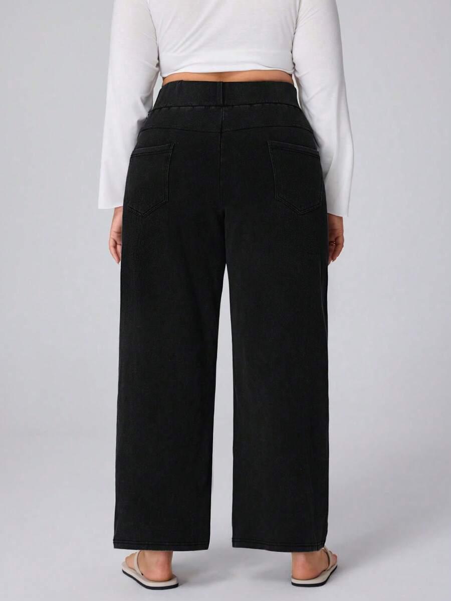 SHEIN CZARNE SPODNIE CASUAL S06__46