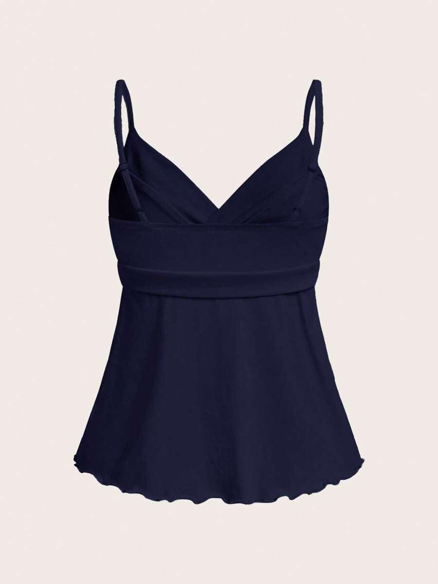 COVETEZ GRANATOWY TOP NA RAMIĄCZKACH S06__XS