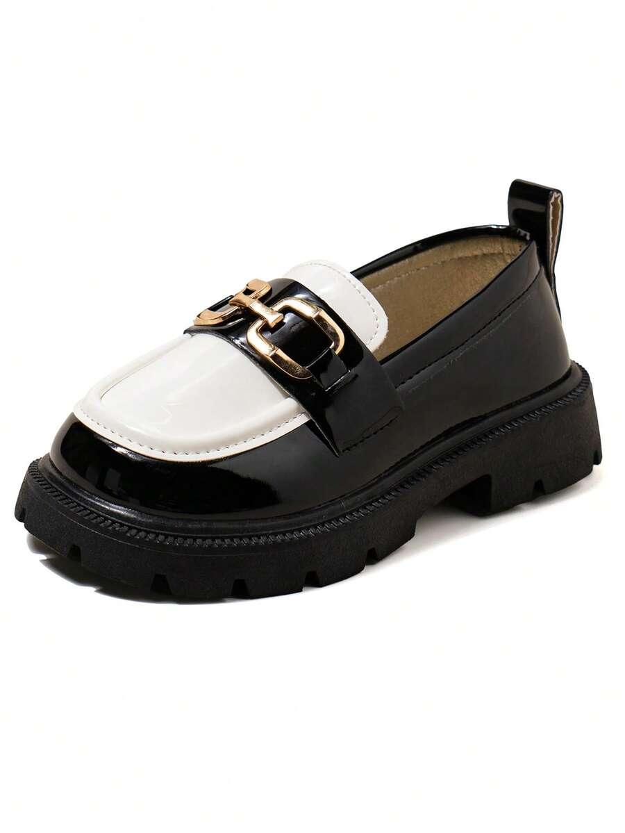 SHEIN LAKIEROWANE MOKASYNY ZDOBIENIE S06__23