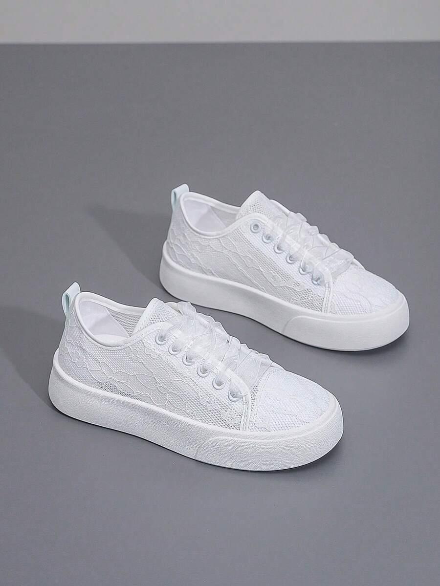 SHEIN BIAŁE TRAMPKI SZNUROWANE S06__39,5