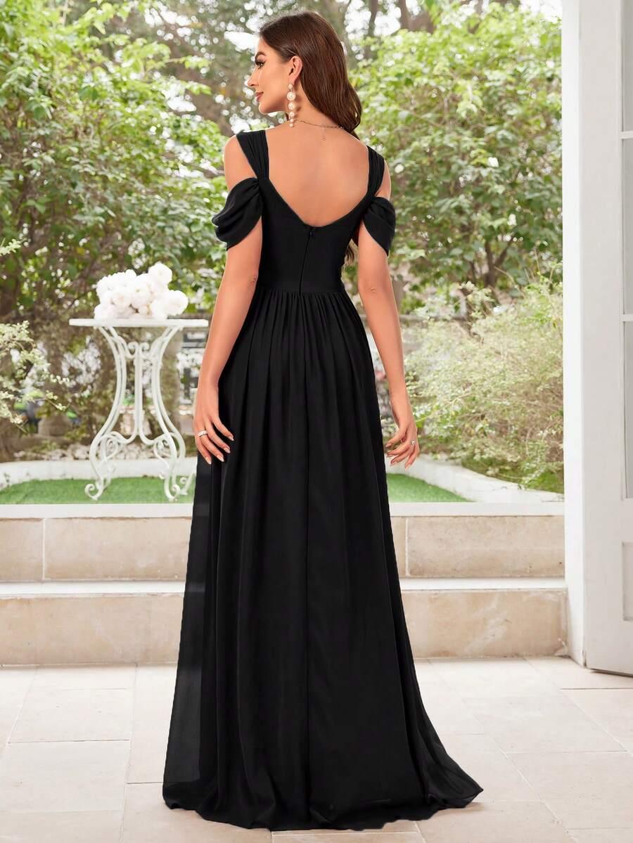 UNITHORSE CZARNA SUKIENKA MAXI S06__XL