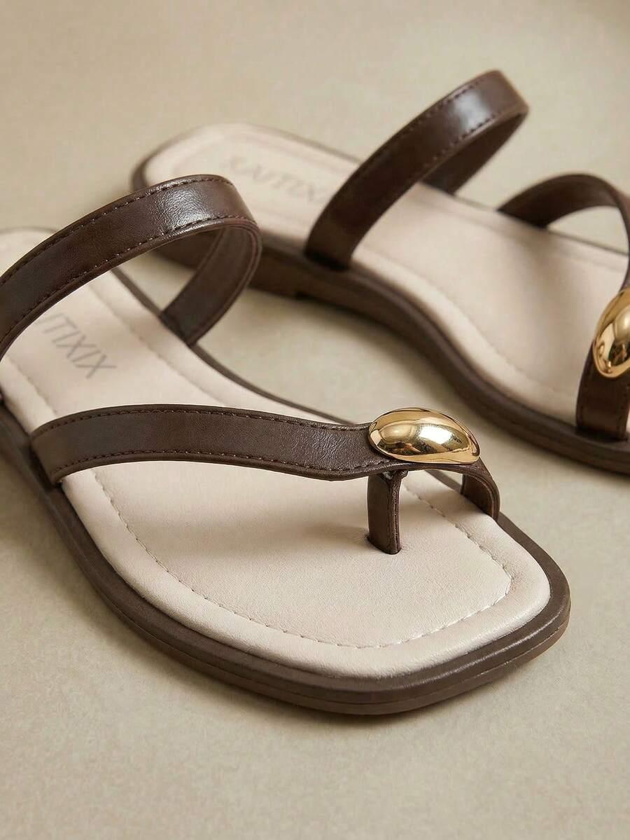 ARAVE BRĄZOWE KLAPKI CASUAL PK01__39-39,5