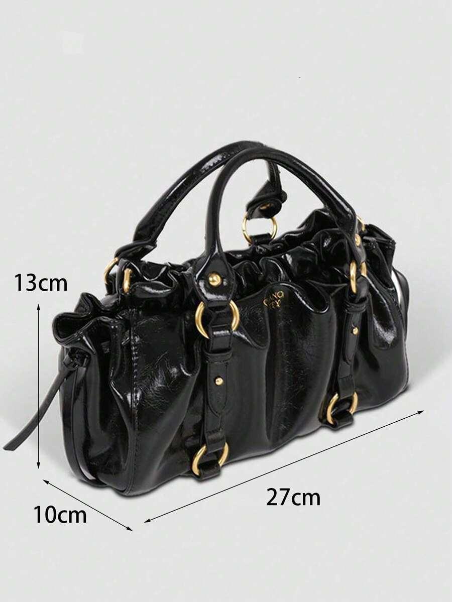 SHEIN CZARNA TOREBKA NA RAMIE S07__27X10X13