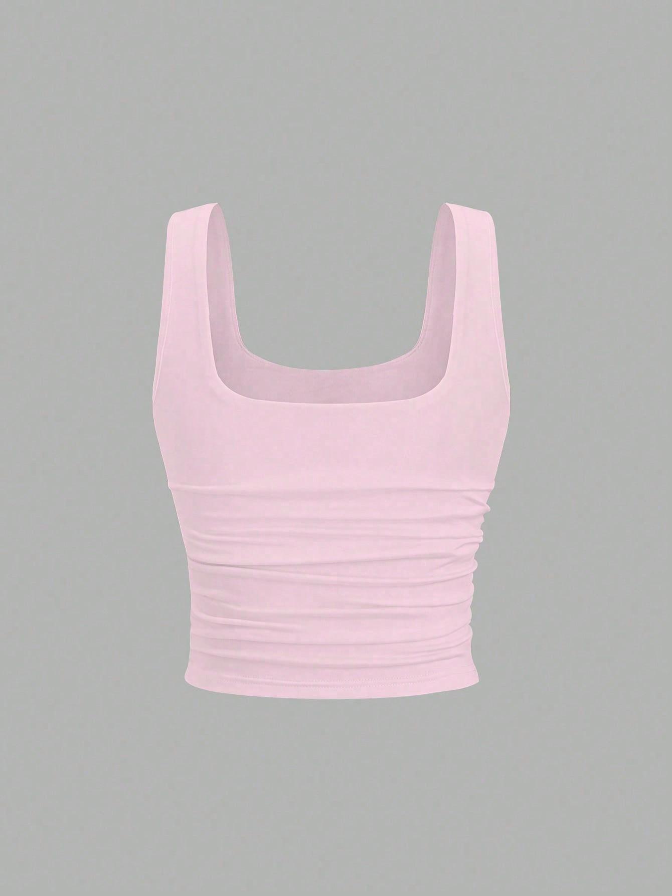 SHEIN RÓŻOWA TOP MARSZCZENIE S06__XS