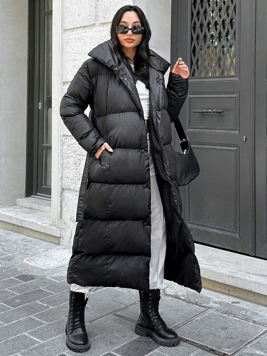 SHEIN CZARNA PIKOWANA KURTKA W01__M