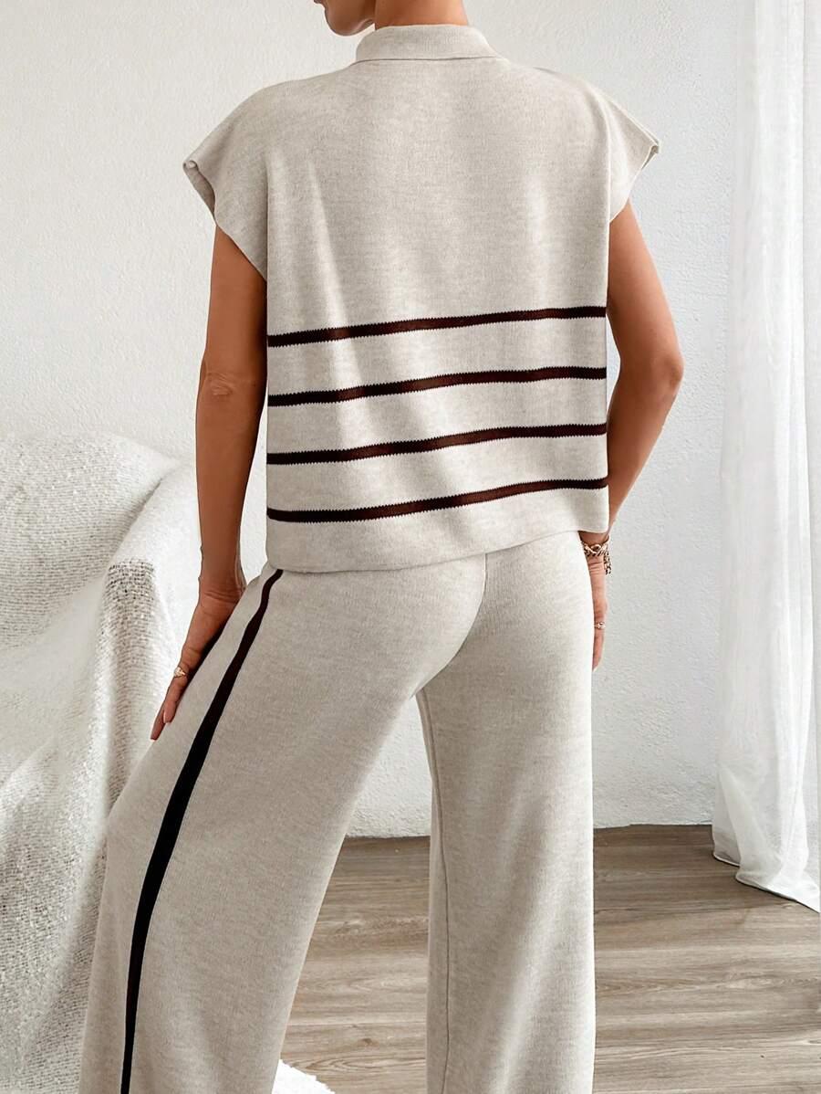 SHEIN KAMIZELKA SPODNIE KOMPLET S06__S