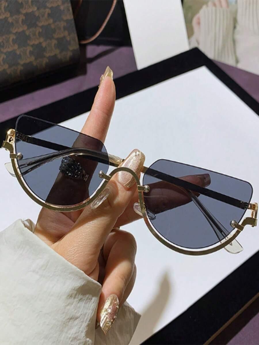 SHEIN OKULARY PRZECIWSŁONECZNE ŻÓŁTE SZKŁA S07