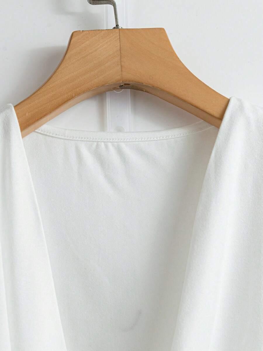 SHEIN BIAŁA BLUZKA WIĄZANIE S06__S