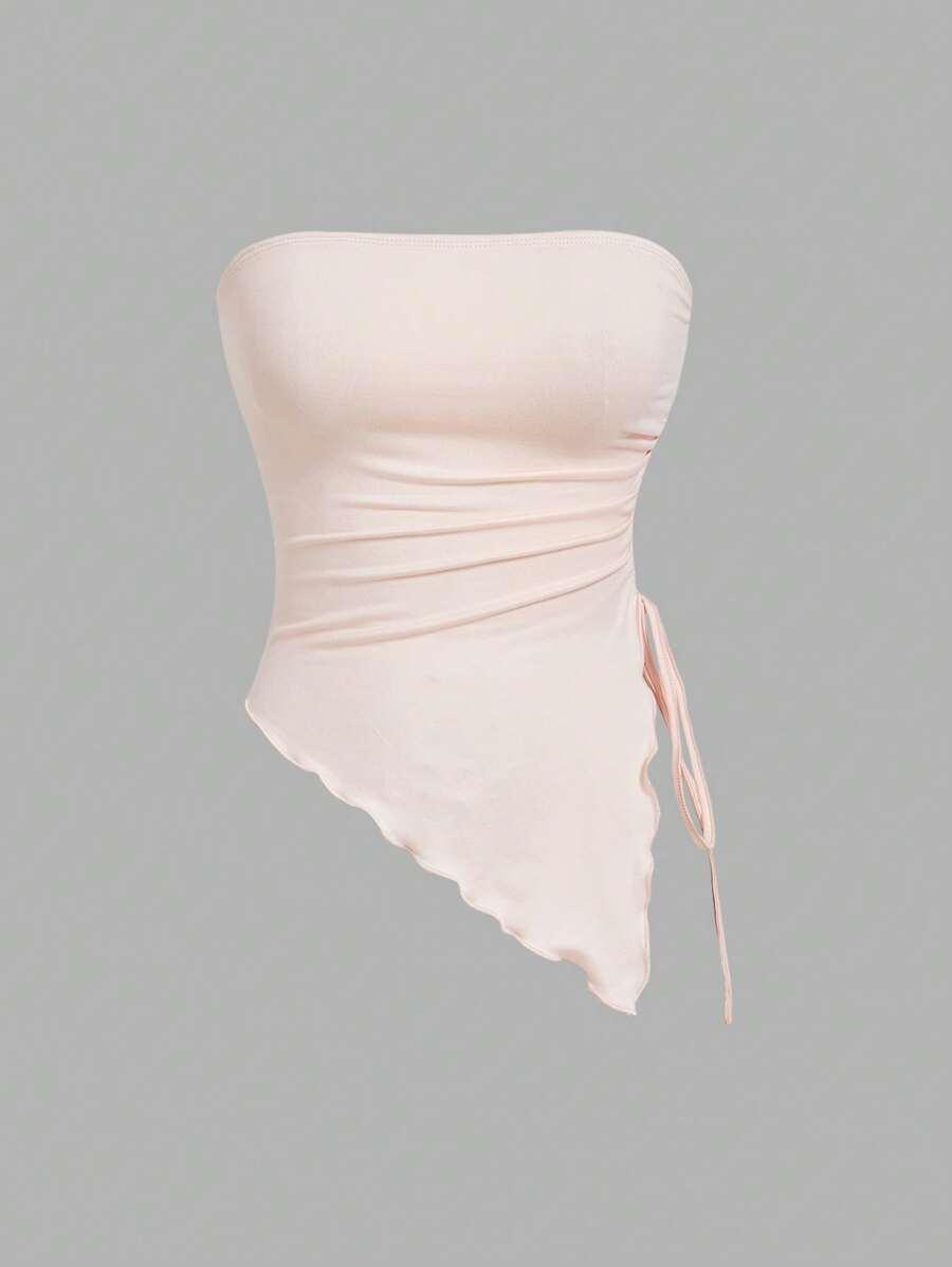 SHEIN ASYMETRYCZNY TOP 3 PACK S06__XS