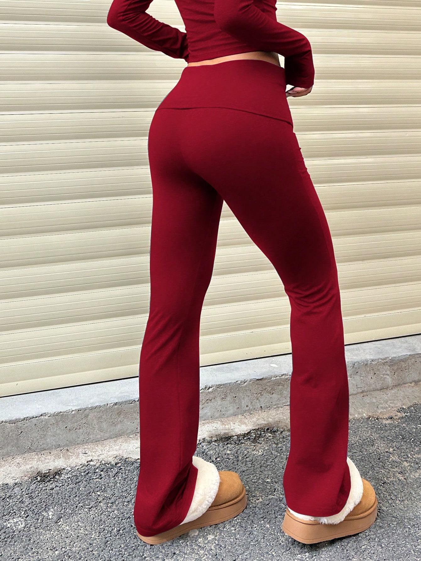 SHEIN CZERWONE SPODNIE CASUAL S06__M