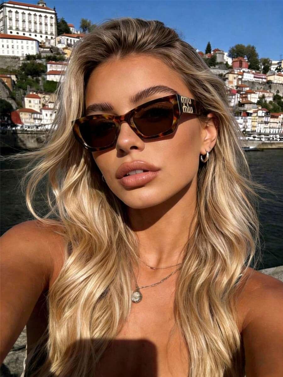 SHEIN OKULARY PRZECIWSŁONECZNE ANIMAL PRINT S07