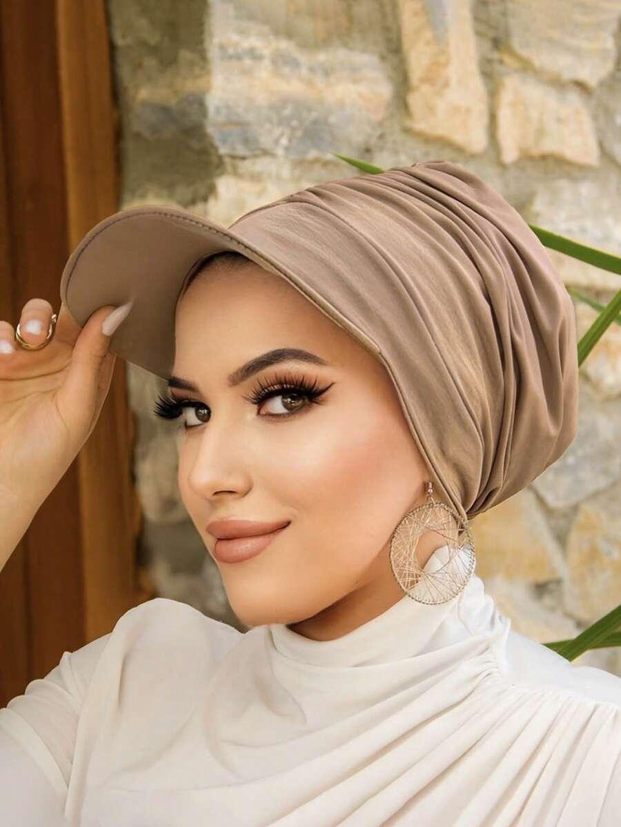 SHEIN BRĄZOWA CZAPKA Z DASZKIEM S07__56