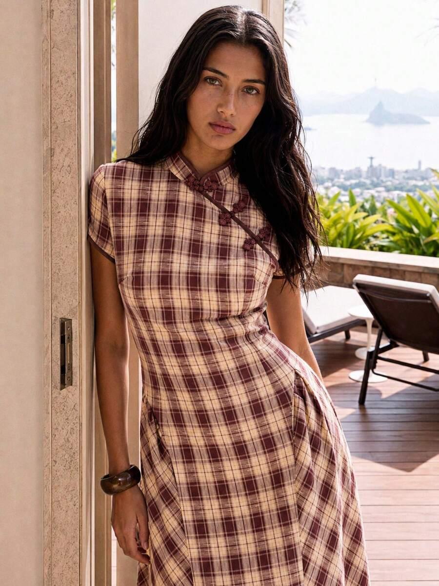 SHEIN SUKIENKA KRÓTKI RĘKAW S06__M