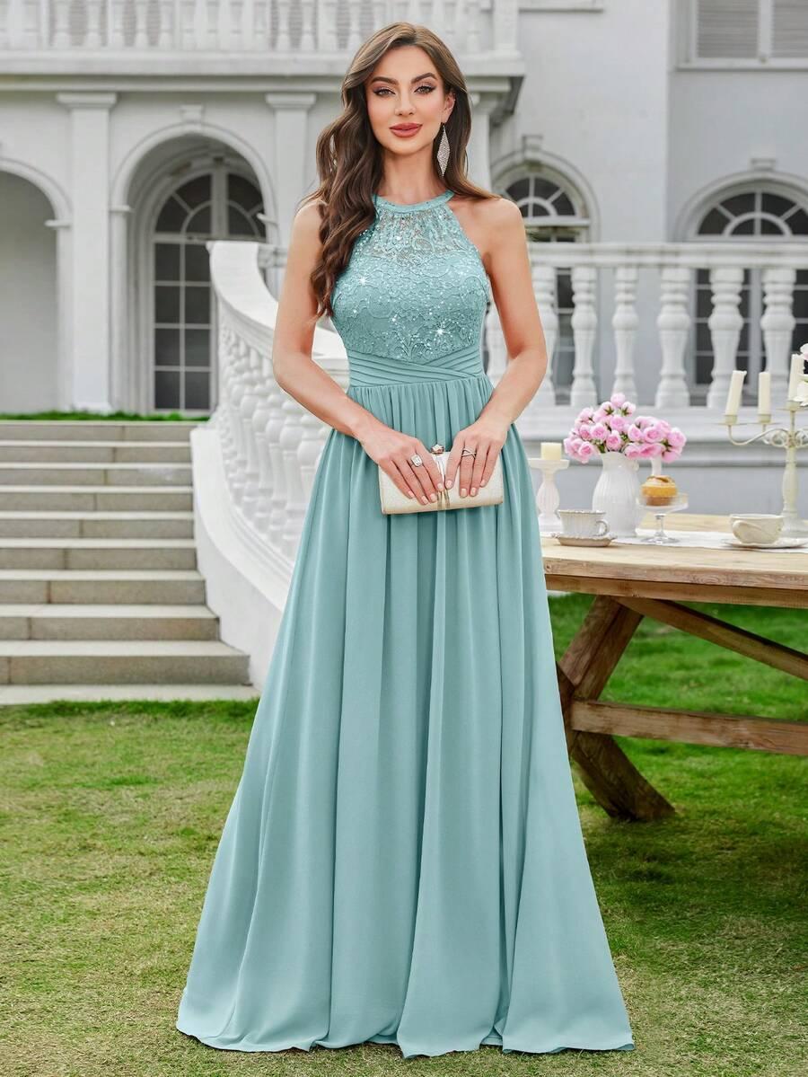 MIUSOL NIEBIESKA MAXI SUKIENKA S06__XL