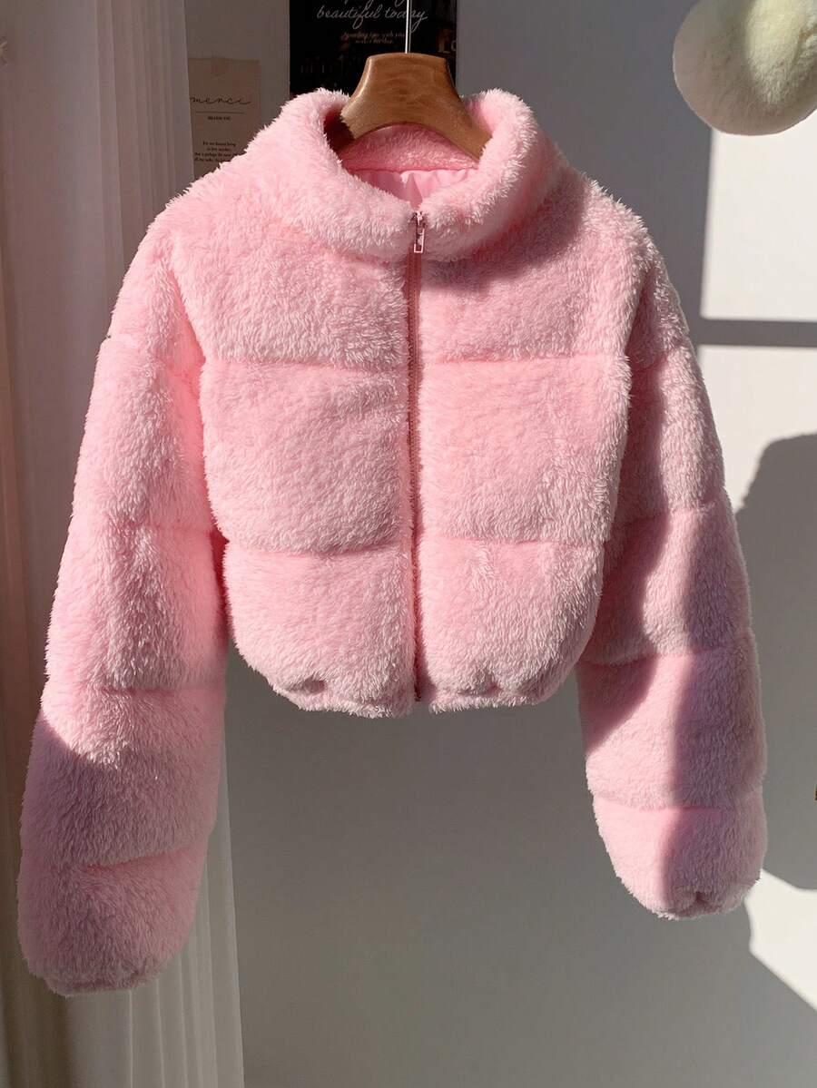 SHEIN RÓŻOWA KURTKA MIŚ W01__M