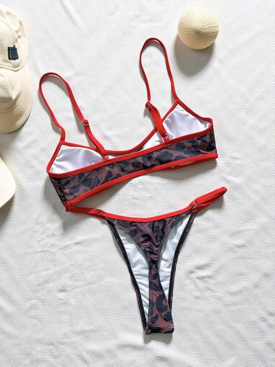 SWIM SXY DWUCZĘŚCIOWY STRÓJ KĄPIELOWY ANIMAL PRINT S09__XS