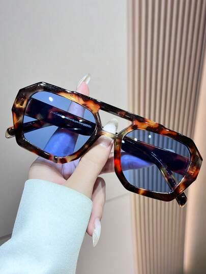 SHEIN OKULARY PRZECIWSŁONECZNE ANIMAL PRINT S07