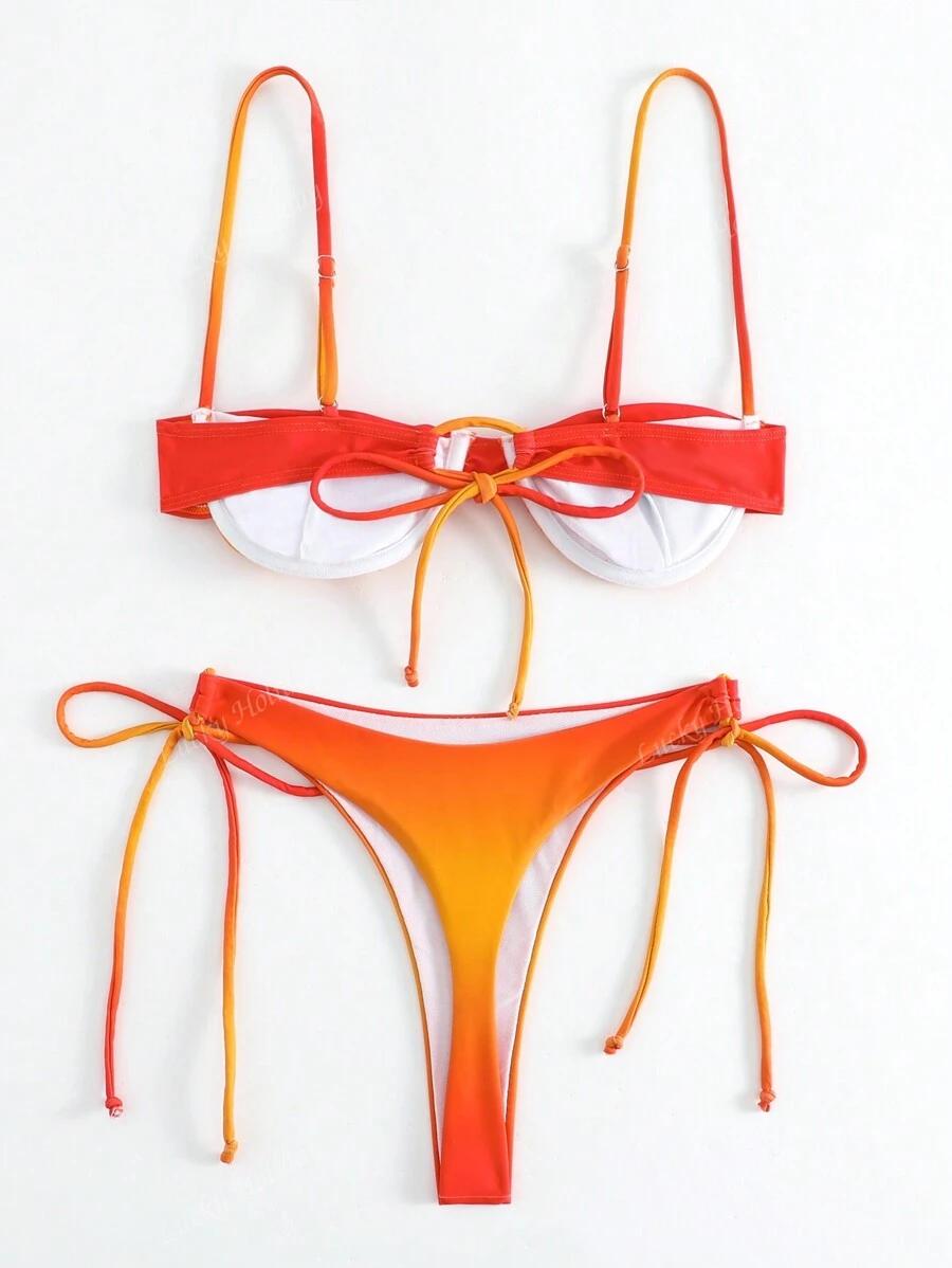 SHEIN DWUCZĘŚCIOWY STRÓJ KĄPIELOWY S09__XL