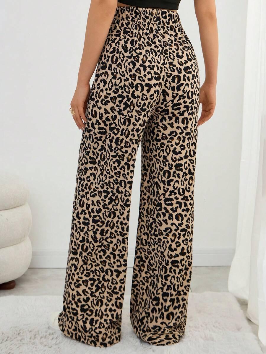 SHEIN SPODNIE CASUAL ANIMAL PRINT S06__M
